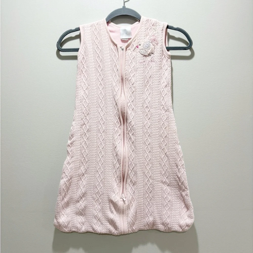 HALO Sleeping Sack Girls Light Pink Knit Cotton/Polyester Size Medium